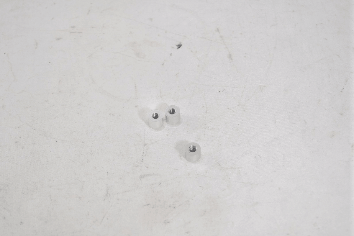 Transcriptor Saturn Turntable Motor Cover Nuts Set of 3 Silver - Chorlton Analogue