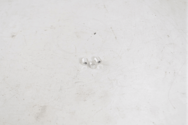 Transcriptor Saturn Turntable Motor Cover Nuts Set of 3 Silver - Chorlton Analogue