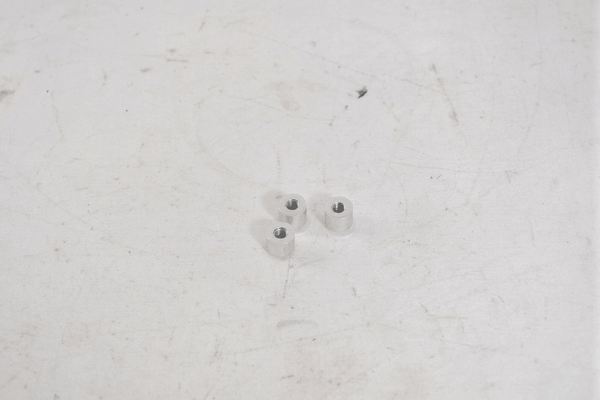 Transcriptor Saturn Turntable Motor Cover Nuts Set of 3 Silver - Chorlton Analogue
