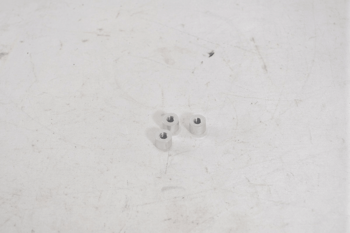 Transcriptor Saturn Turntable Motor Cover Nuts Set of 3 Silver - Chorlton Analogue