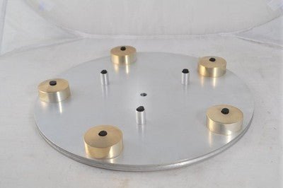 Transcriptor Saturn Turntable Platter Vintage Gold Orbes Domes - Chorlton Analogue