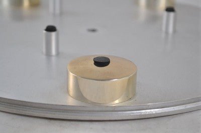 Transcriptor Saturn Turntable Platter Vintage Gold Orbes Domes - Chorlton Analogue