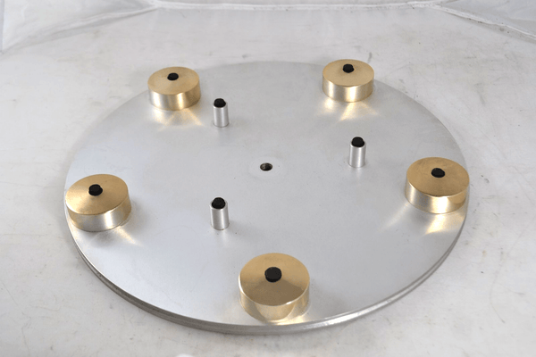 Transcriptor Saturn Turntable Platter Vintage Gold Orbes Domes - Chorlton Analogue
