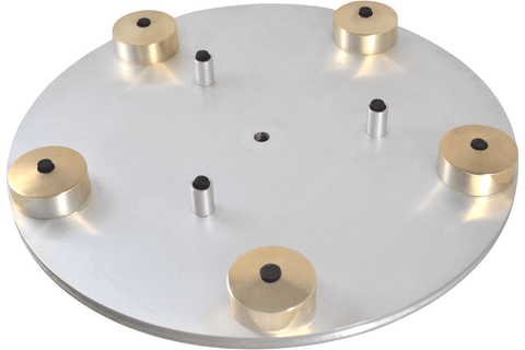Transcriptor Saturn Turntable Platter Vintage Gold Orbes Domes - Chorlton Analogue
