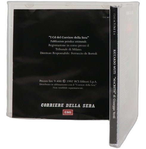 Verdi - Macbeth - CD - Corriere Della Sera - 1997 - Riccardo Muti - Chorlton Analogue