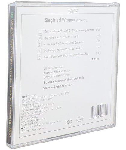 Wagner - Violin Concerto • Flute Concertino - CD - Chorlton Analogue