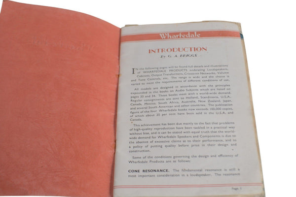 Wharfedale Speaker Driver Brochure Vintage - Chorlton Analogue