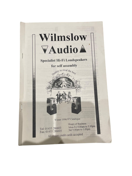 Wilmslow Audio 1996 1997 Winter Catalogue - Chorlton Analogue
