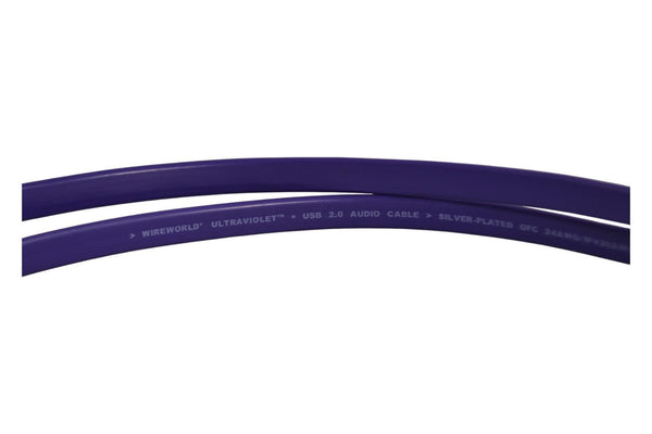 Wireworld Ultraviolet Silver Plated USB A Cable to Mini B - Chorlton Analogue