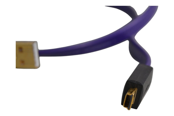 Wireworld Ultraviolet Silver Plated USB A Cable to Mini B - Chorlton Analogue