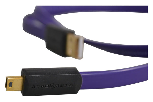 Wireworld Ultraviolet Silver Plated USB A Cable to Mini B - Chorlton Analogue