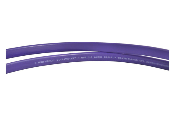 Wireworld Ultraviolet Silver Plated USB A Cable to Mini B - Chorlton Analogue