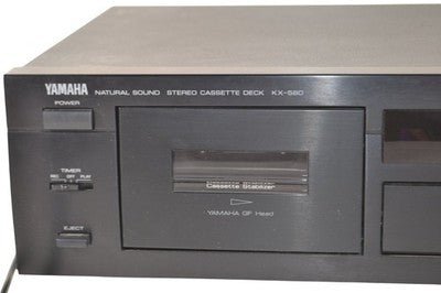 Yamaha KX - 580 Cassette Deck Vintage Stereo Natural Sound Audio Black - Chorlton Analogue