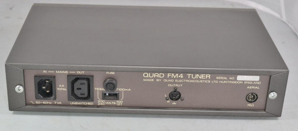 Quad FM4 FM Tuner Radio Early International Voltage Version with later Grey Case