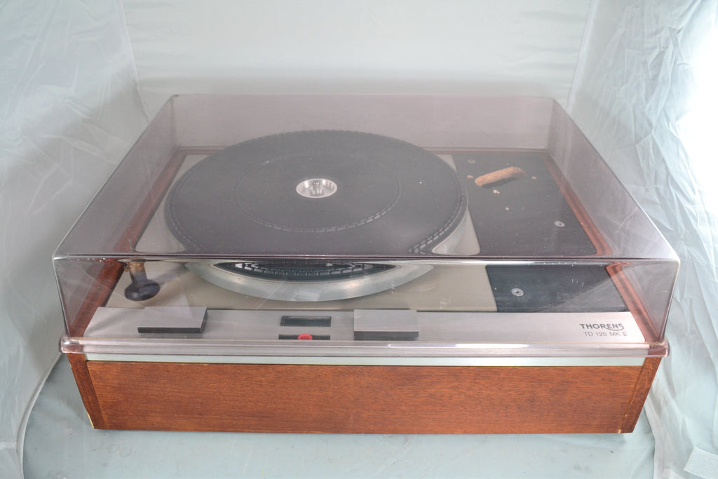 Thorens TD125 MkII Turntable with Plinth and Lid